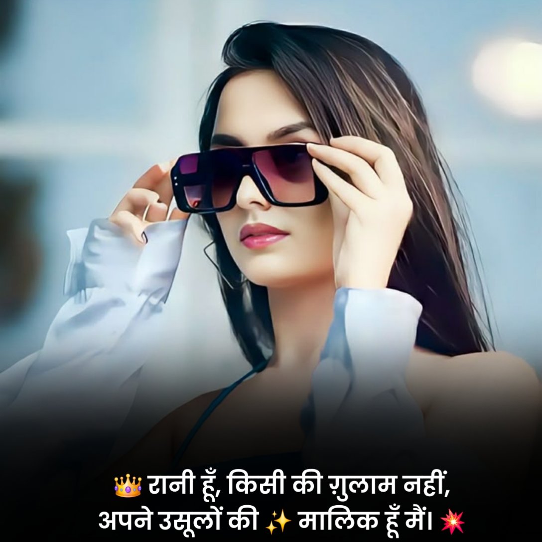 लड़कियों के लिए एटीट्यूड स्टेटस