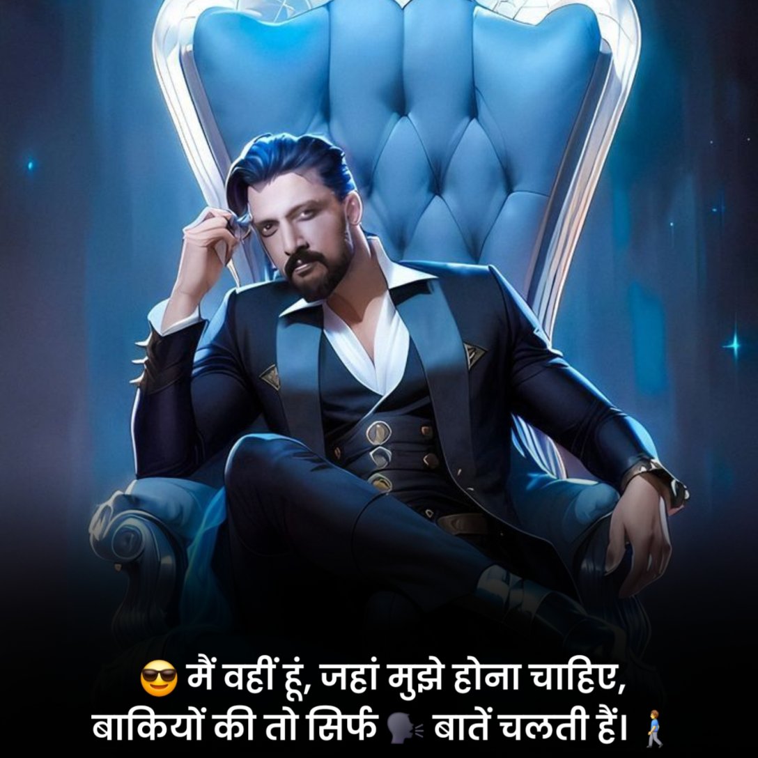 जबरदस्त एटीट्यूड स्टेटस हिंदी में