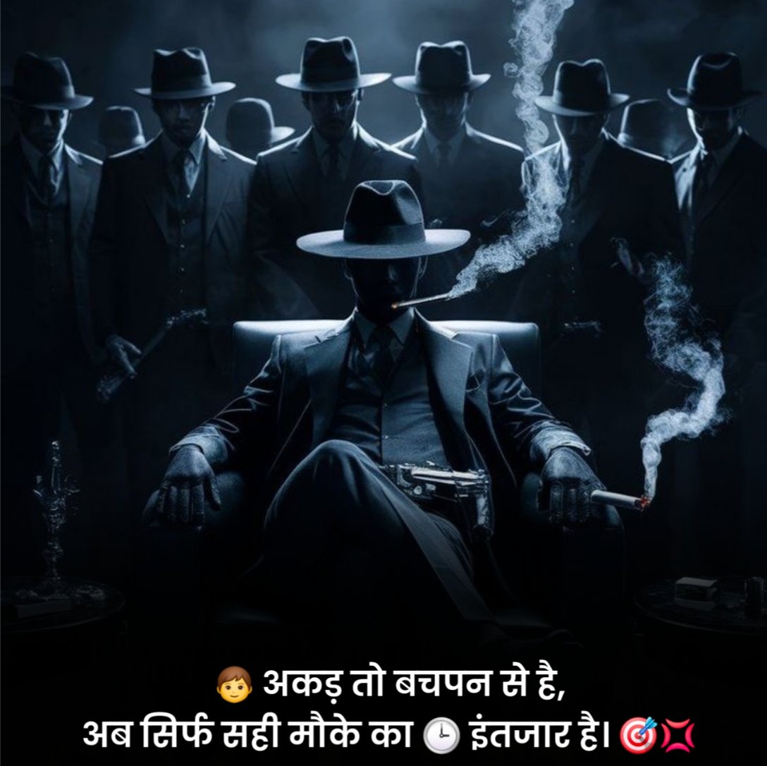 Gangster Status in Hindi Attitude