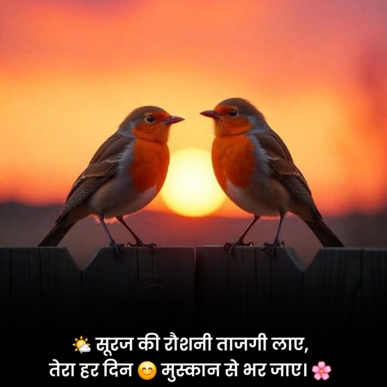 Good Morning Status in Hindi