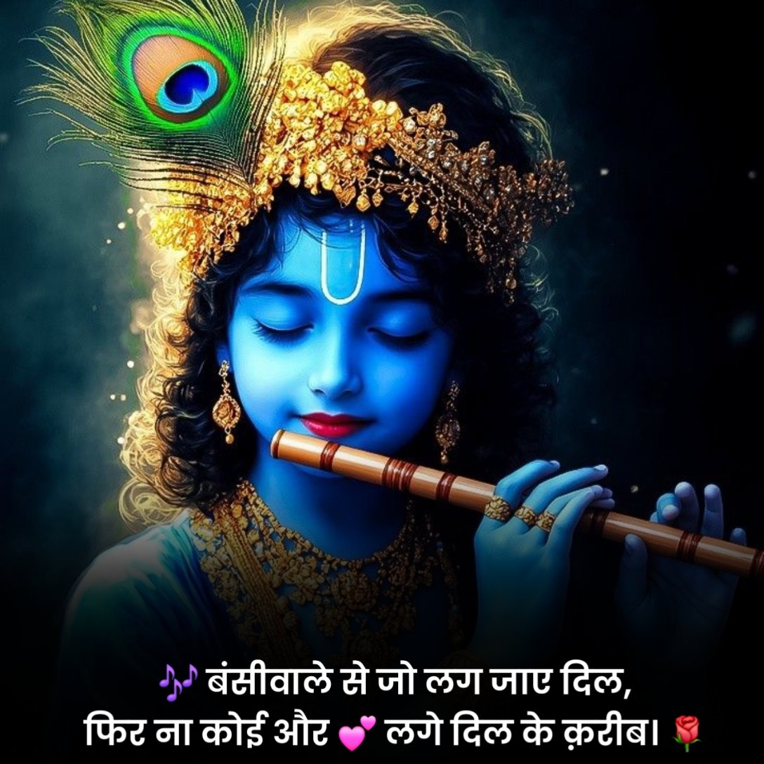 Krishna Status in Hindi