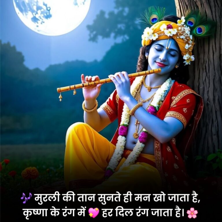 Krishna Status in Hindi